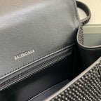 BLN-Ciaga Hourglass XS Handbag In Black, For Women,  Bags 7.4in/19LO 59283328D071071