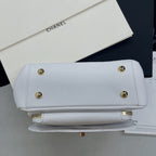 CHL - Mini Flap Bag Top Handle White For Women 7.5in/19LO