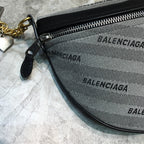 BLN-Ciaga Souvenir XS Belt Bag In Gray, For Women,  Bags 9.5in/24LO