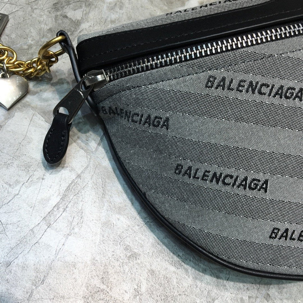 BLN-Ciaga Souvenir XS Belt Bag In Gray, For Women,  Bags 9.5in/24LO
