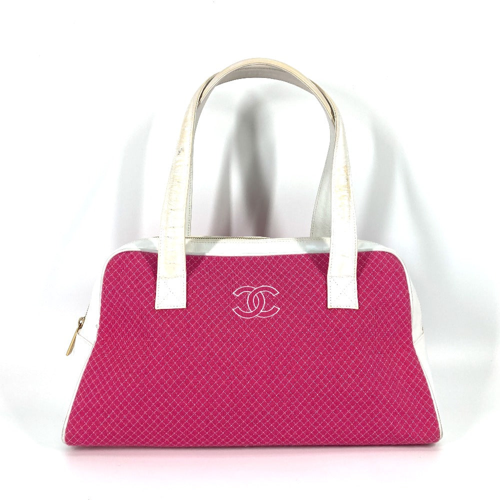 CHNL -  Boston Duffel bag Canvas / Leather pink By color CC COCO Mark Women Used