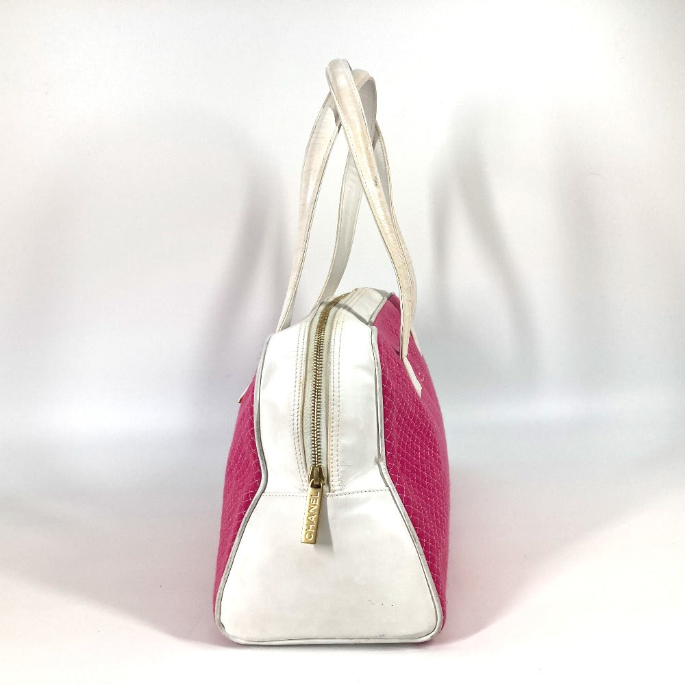 CHNL -  Boston Duffel bag Canvas / Leather pink By color CC COCO Mark Women Used