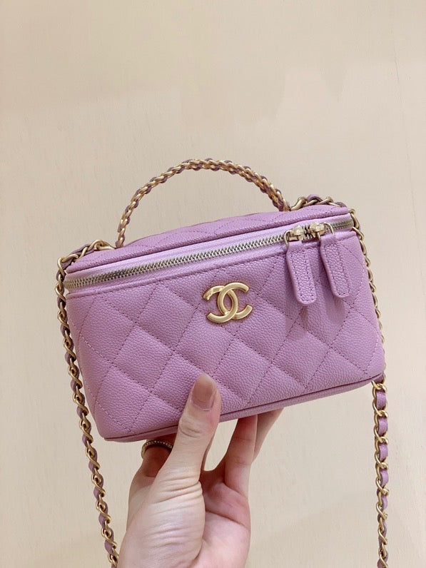 CHL - Small Vanity Case Purple For Women 6.7in/17LO AS3171