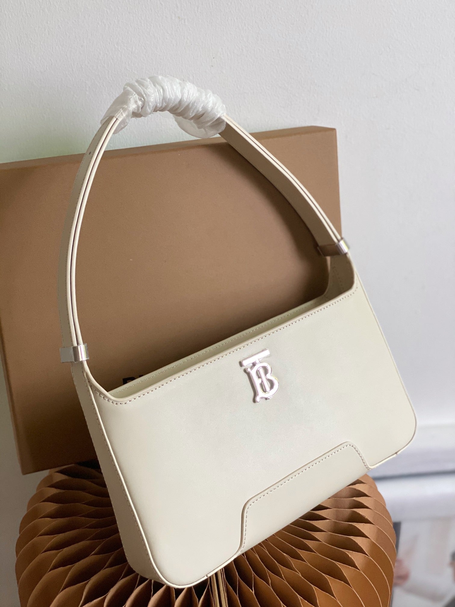 B-Berry - BB  Thomas Shoulder Bag Monogram White For Women, Bags 5.5in/14LO 80462501