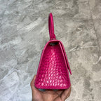 BLN-Ciaga Hourglass Small Handbag In Dark Pink, For Women,  Bags 9in/23LO
