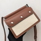 B-Berry - BB  Mini Horseferry Print Title Bag With Pocket Detail Malt Brown For Women, Bags 7.5in/19LO 80146111