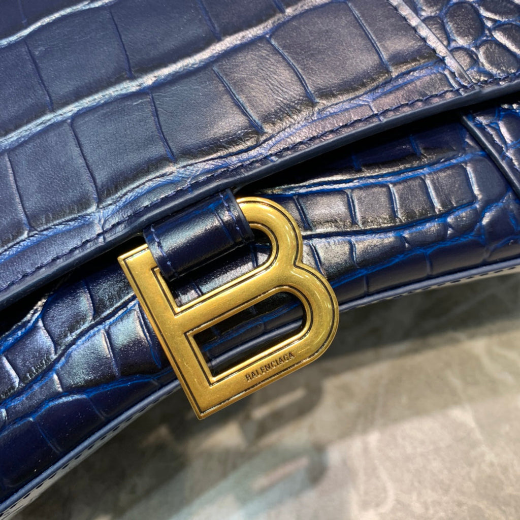 BLN-Ciaga Hourglass Small Handbag In Dark Blue, For Women,  Bags 9in/23LO 5935461LRGM4611