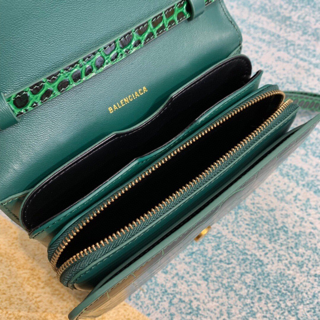 BLN-Ciaga Bolso Bandolera B In Dark Green, For Women,  Bags 7in/18LO