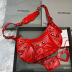 BLN-Ciaga Le Cagole XS Shoulder Bag In Red, For Women,  Bags 13in/33LO