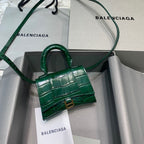 BLN-Ciaga Hourglass Mini Handbag In Green, For Women,  Bags 4.7in/12LO