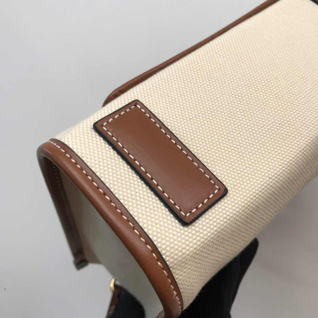 B-Berry - BB  Mini Two-tone Canvas And Freya Tote For Women, Bags 9.1in/23LO 80441431