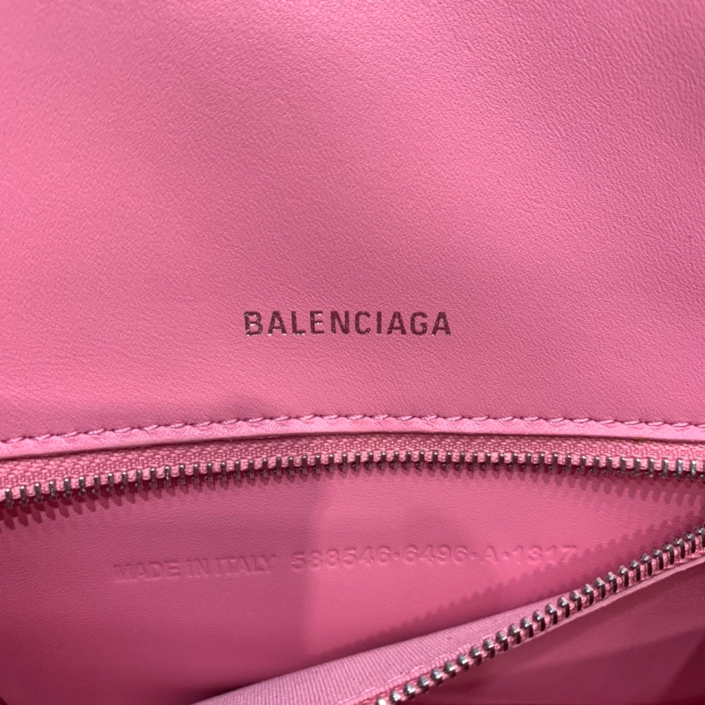 BLN-Ciaga Hourglass Small Handbag In Dark Pink, For Women,  Bags 9in/23LO