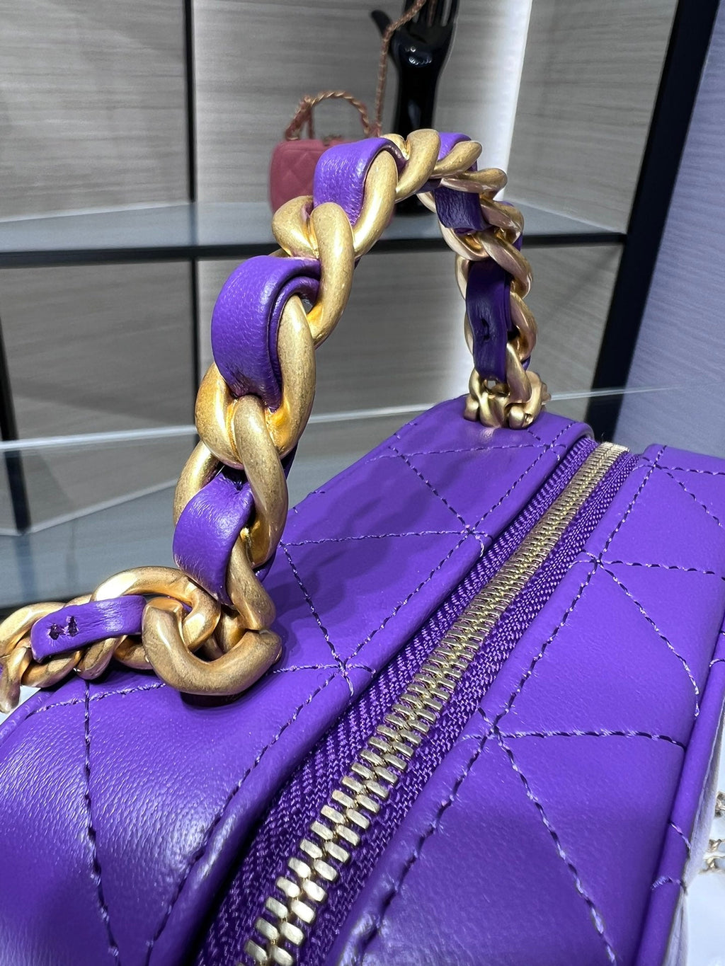 CHL - Vanity With Chain Purple Bag For Women 9LO/3.5in