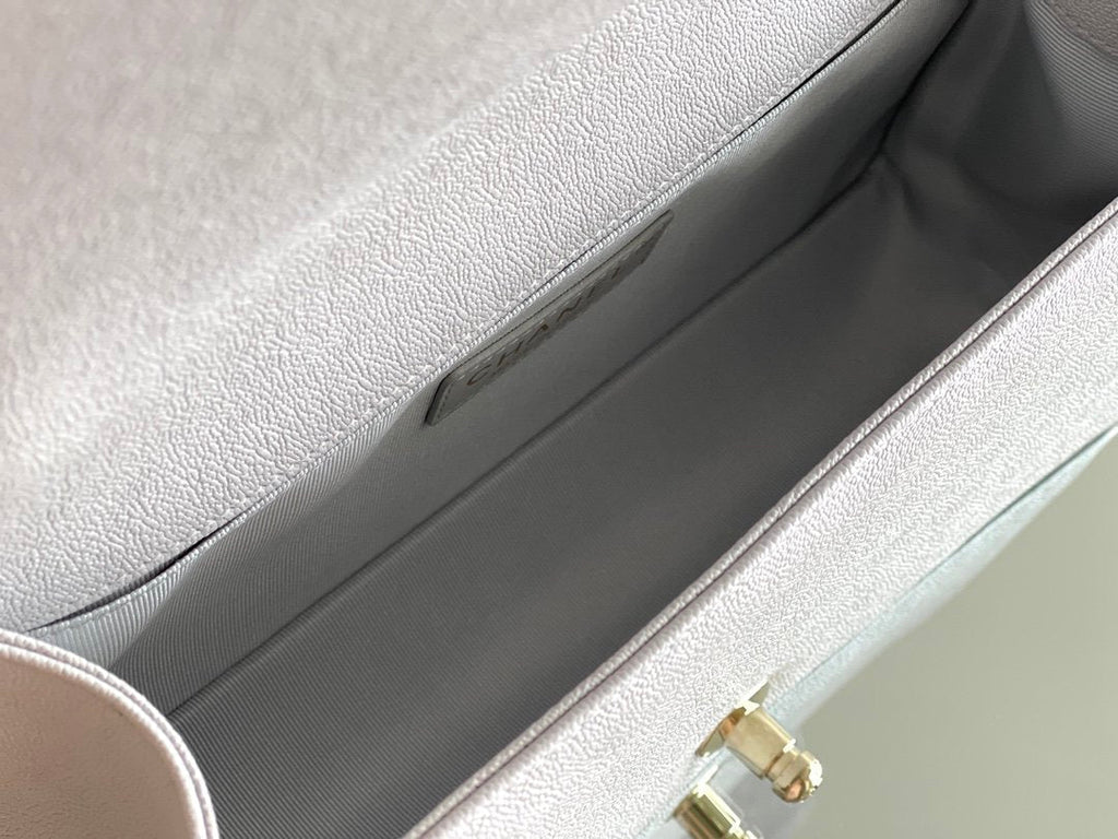 CHL - Medium Classic Flap Bag 25LO Grey For Women A67086