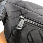 B-Berry - BB  Monogram Recycled Polyester Sonny Bum Bag Black For Men, Bags 12.2in/31LO