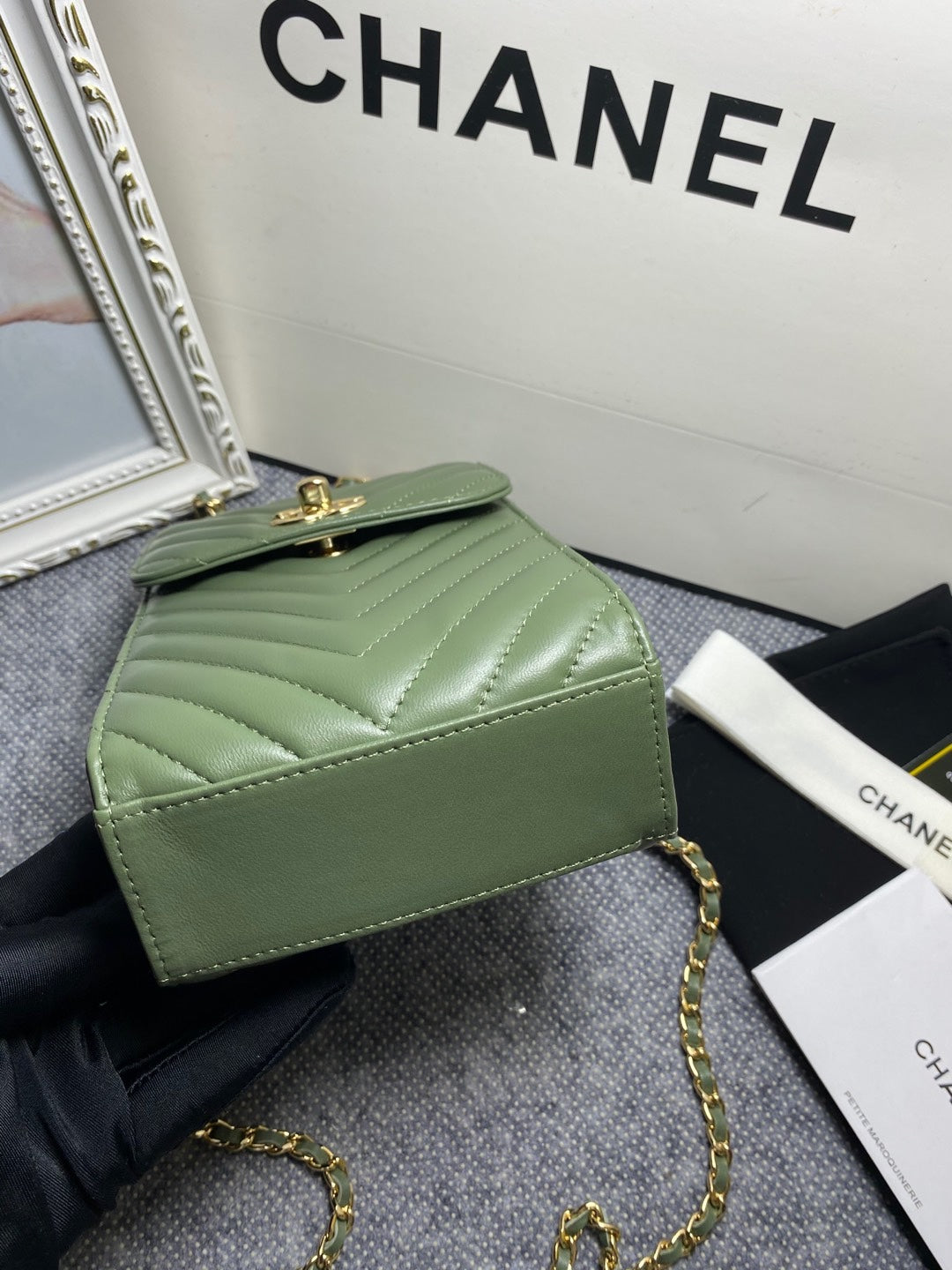 CHL -  Chevron Trendy CHL -  Phone Olive Bag For Women 18LO/7in