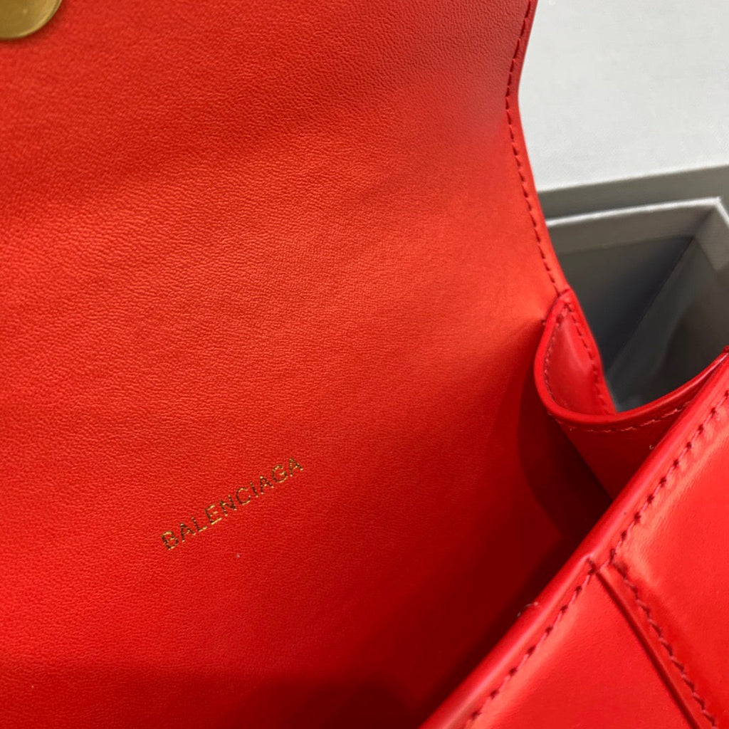 BLN-Ciaga Hourglass XS Handbag In Red, For Women,  Bags 7.4in/19LO