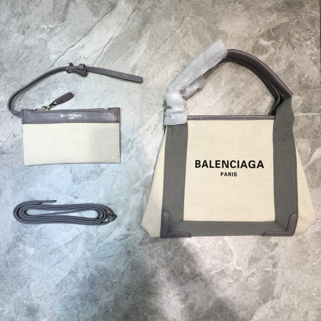 BLN-Ciaga Navy XS Tote Bag In Gray, For Women,  Bags 12.6in/32LO