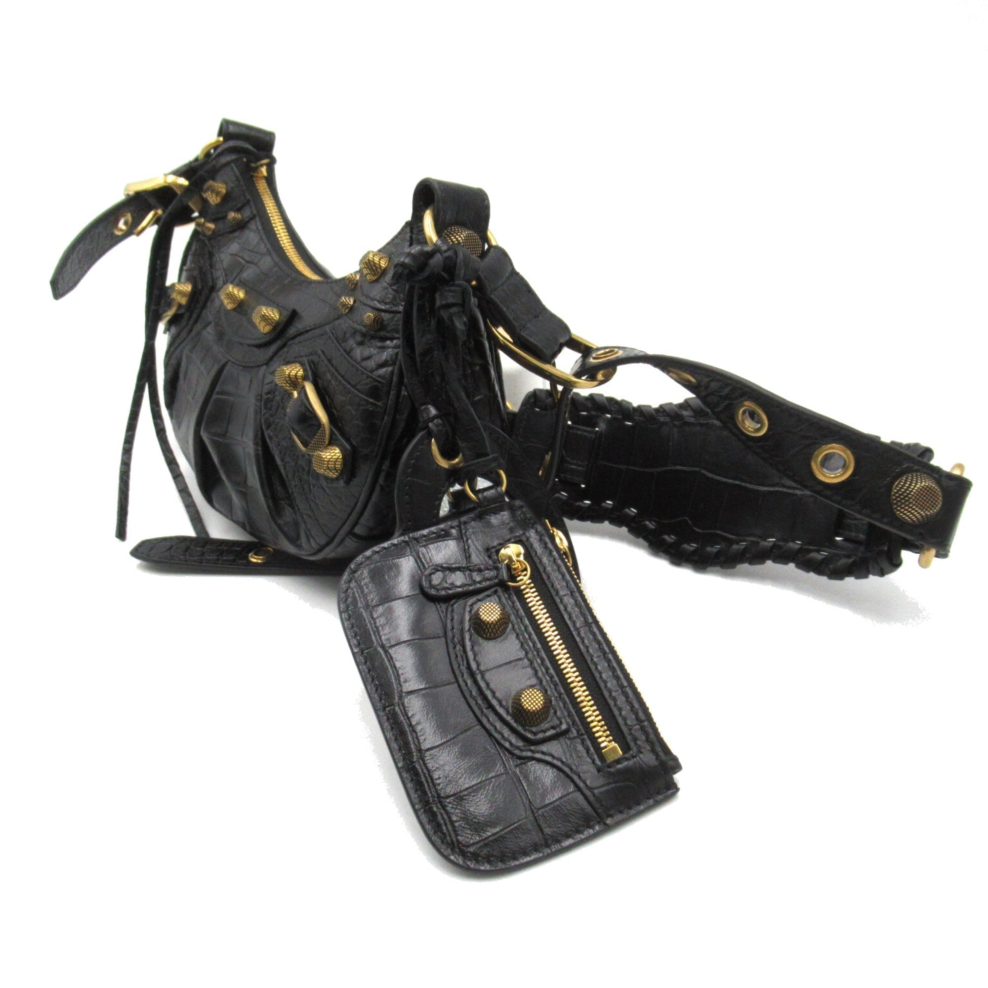 Blnciaga  Leather Shoulder Bag