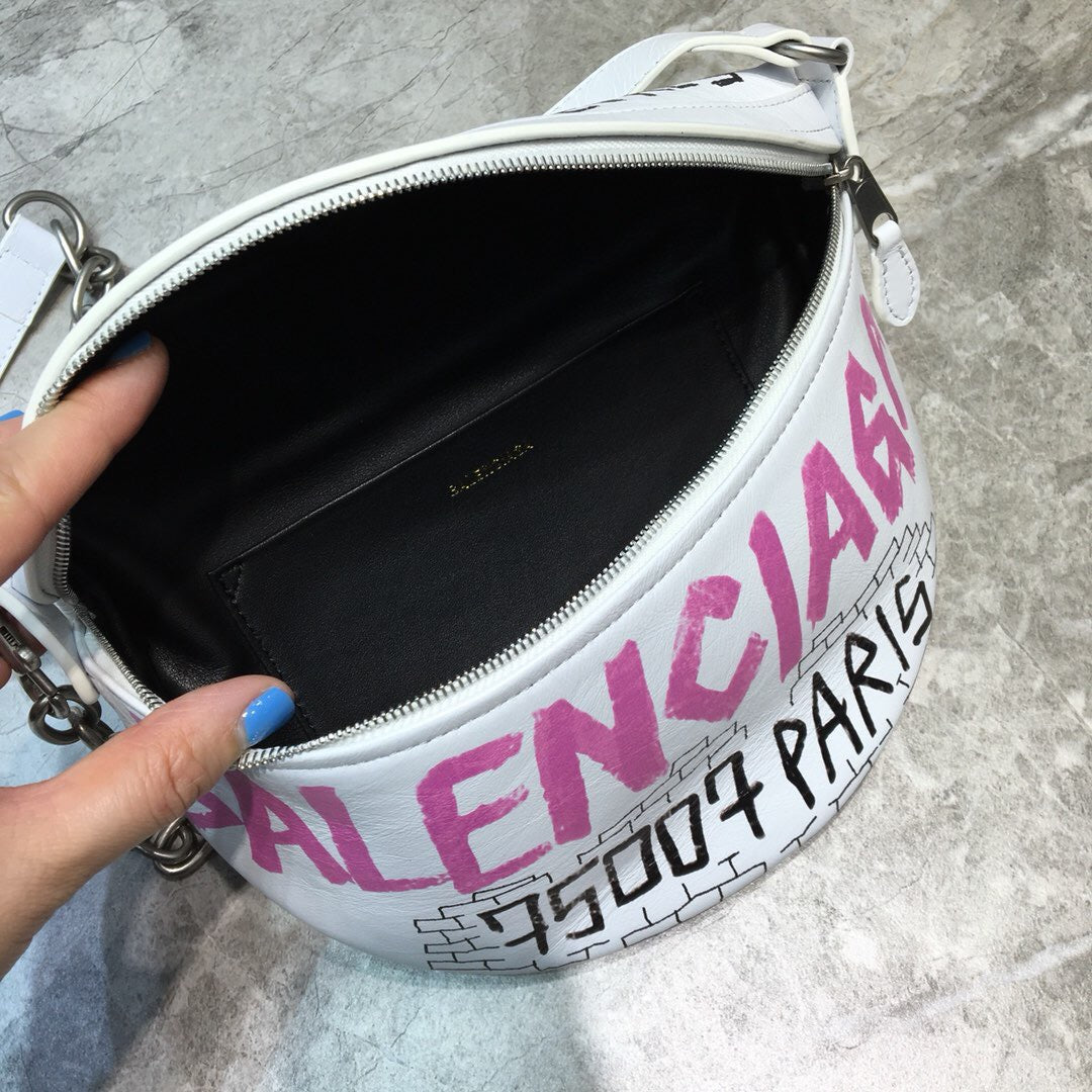 BLN-Ciaga Souvenir XS Belt Bag In White, For Women,  Bags 9.5in/24LO
