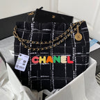 CHL -  22 Handbag Gold Hardware Black For Women Handbags, Shoulder Bags 18.3in/47LO AS3262 B08553 NJ058