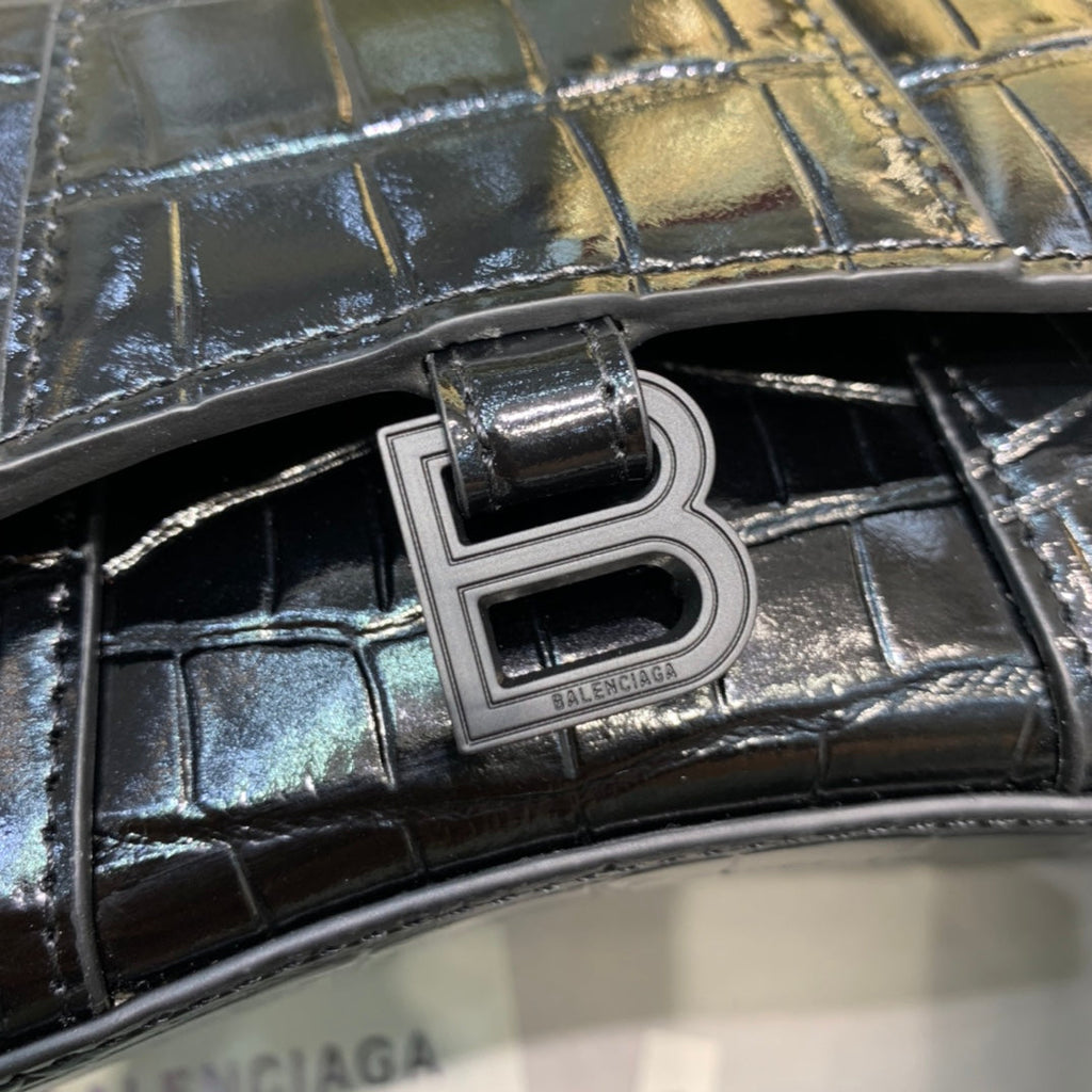 BLN-Ciaga Hourglass Mini Handbag In Black, For Women,  Bags 4.7in/12LO