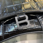 BLN-Ciaga Hourglass Mini Handbag In Black, For Women,  Bags 4.7in/12LO