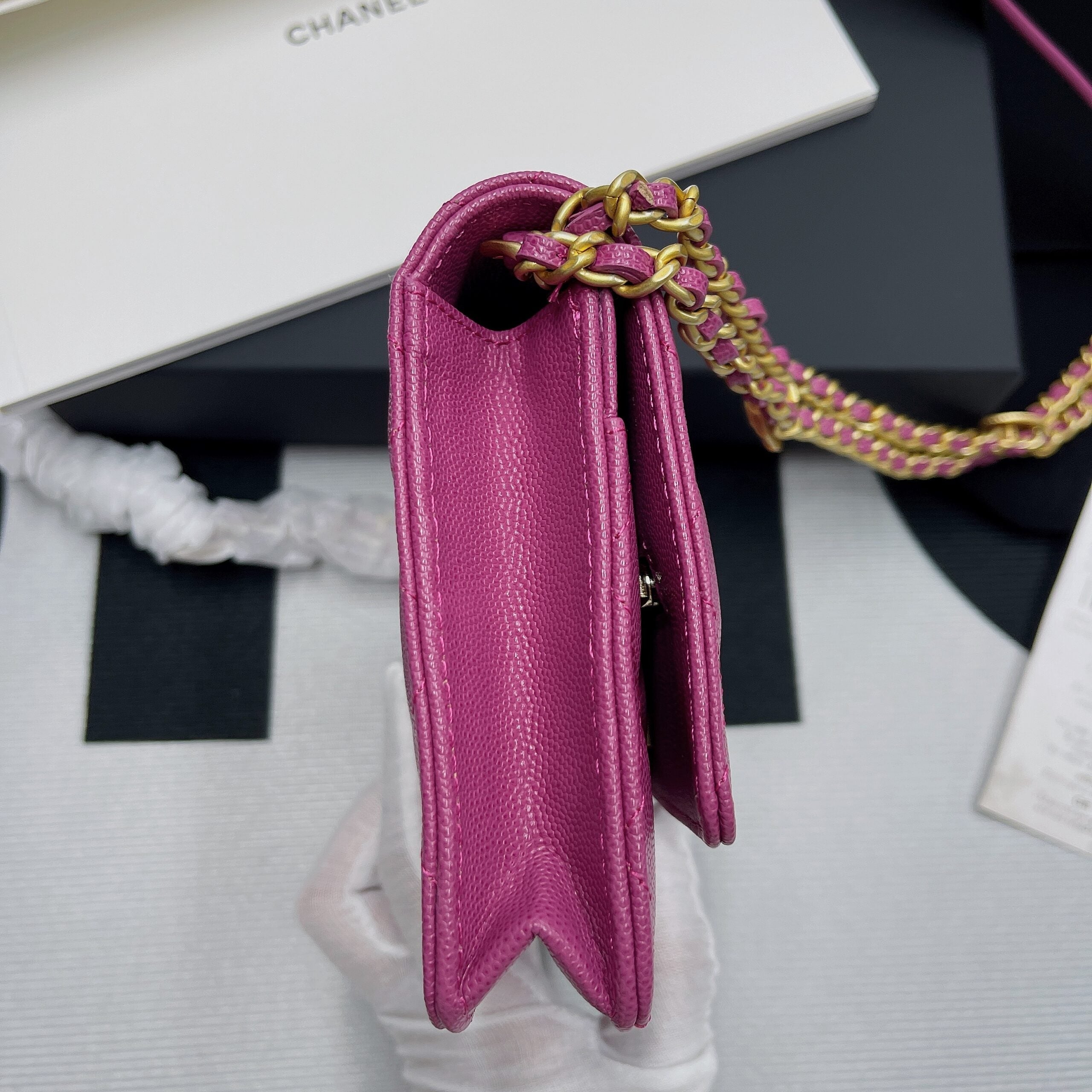CHL - Small Flap Bag Gold Hardware Plum For Women Handbags, Shoulder Bags 7.5in/19LO AP2840