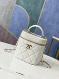 CHL - Vanity Case Gold Hardware White For Women Handbags, Shoulder Bags 9.4in/24LO 