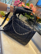 CHL -  Classic Flap Bag Medal Hardware Black For Women 9.8in/25LO