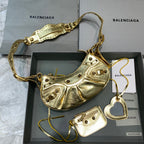 BLN-Ciaga Le Cagole XS Shoulder Bag In Gold, For Women,  Bags 10.2in/26LO 6713090GT3M8005