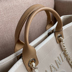 CHL -  Deauville Tote Tweed Bag SuMM - er Collection White For Women 15.7in/40LO