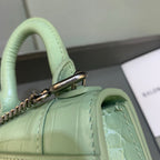 BLN-Ciaga Hourglass Mini Handbag With Chain In Light Green, For Women,  Bags 4.7in/12LO