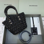 BLN-Ciaga Bistro XS Basket With Strap In Black , For Women,  Bags 16.1in/41LO 6713422IE2Y1000
