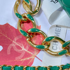 CHL - Mini Flap Bag Gold Hardware Green For Women Handbags, Shoulder Bags 6.7in/17LO AS3365