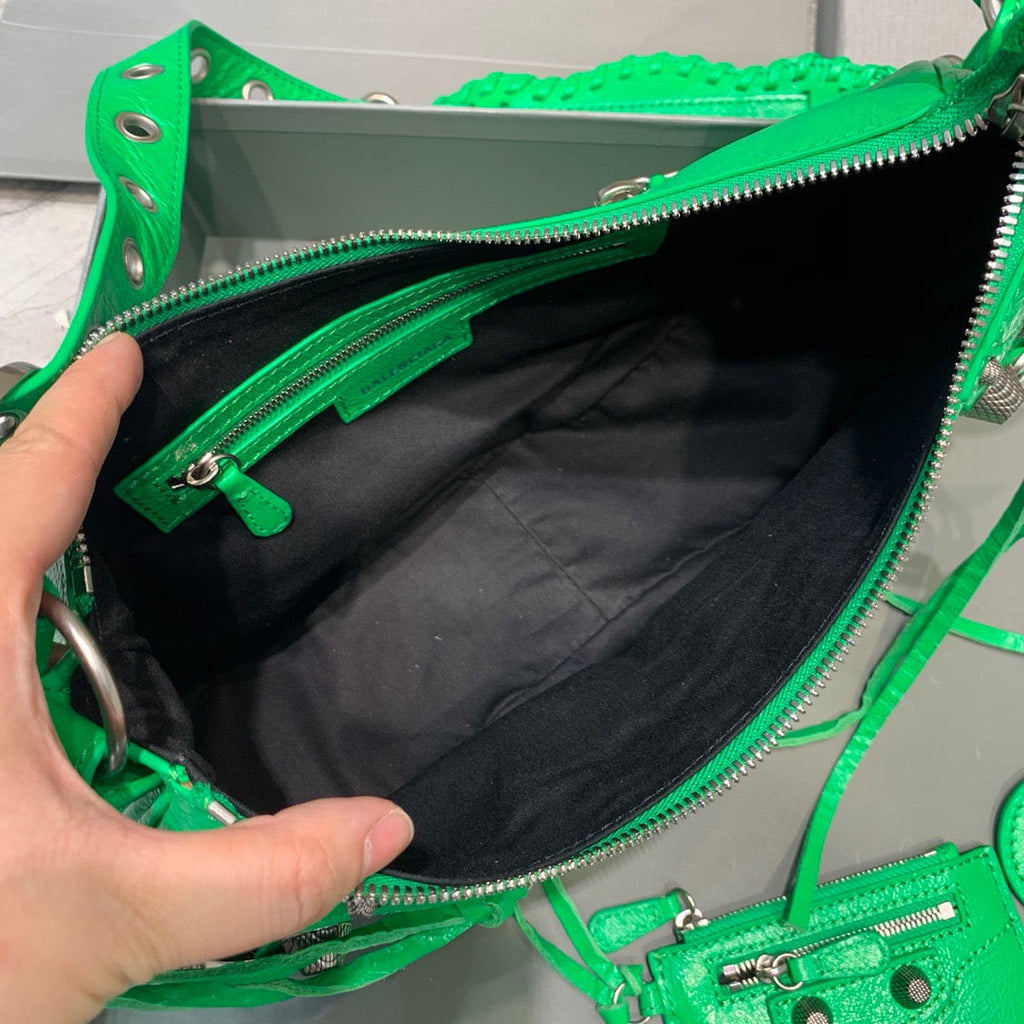BLN-Ciaga Le Cagole XS Shoulder Bag In Green, For Women,  Bags 13in/33LO
