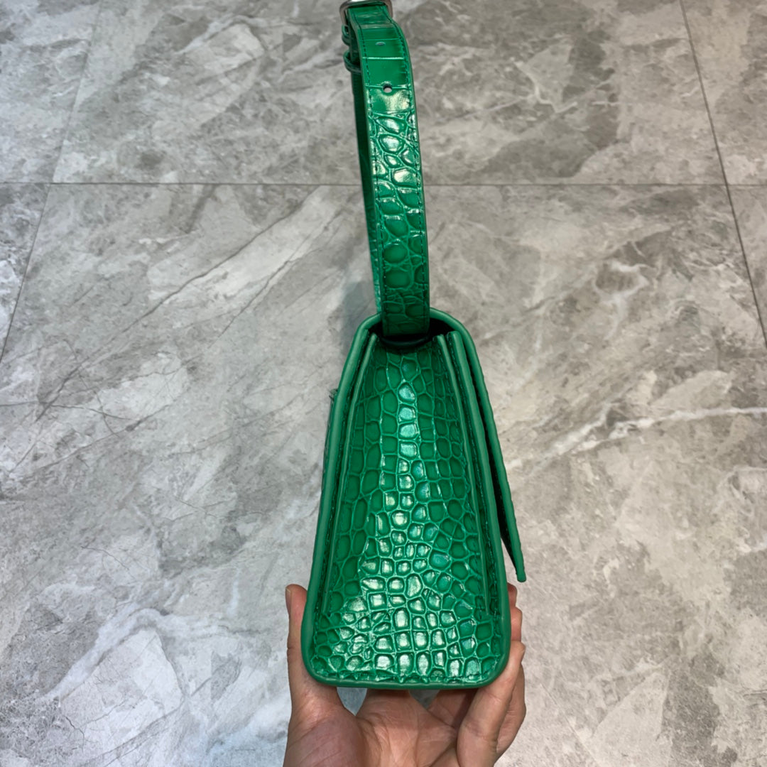 BLN-Ciaga Hourglass Handbag In Green, For Women,  Bags 9.8in/25LO