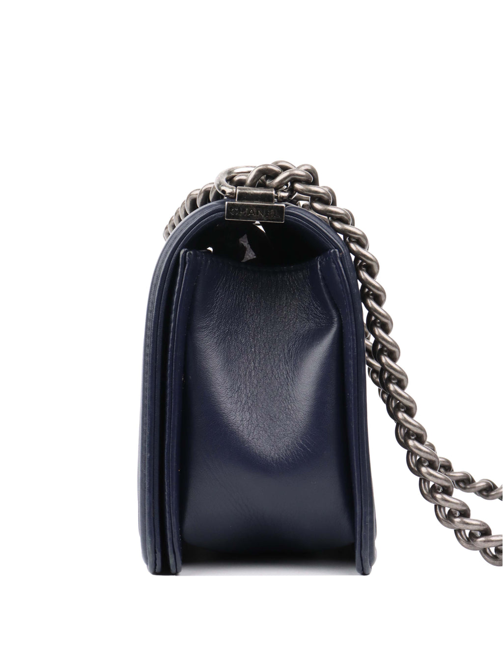 CHNL -  Medium Navy Boy Bag.