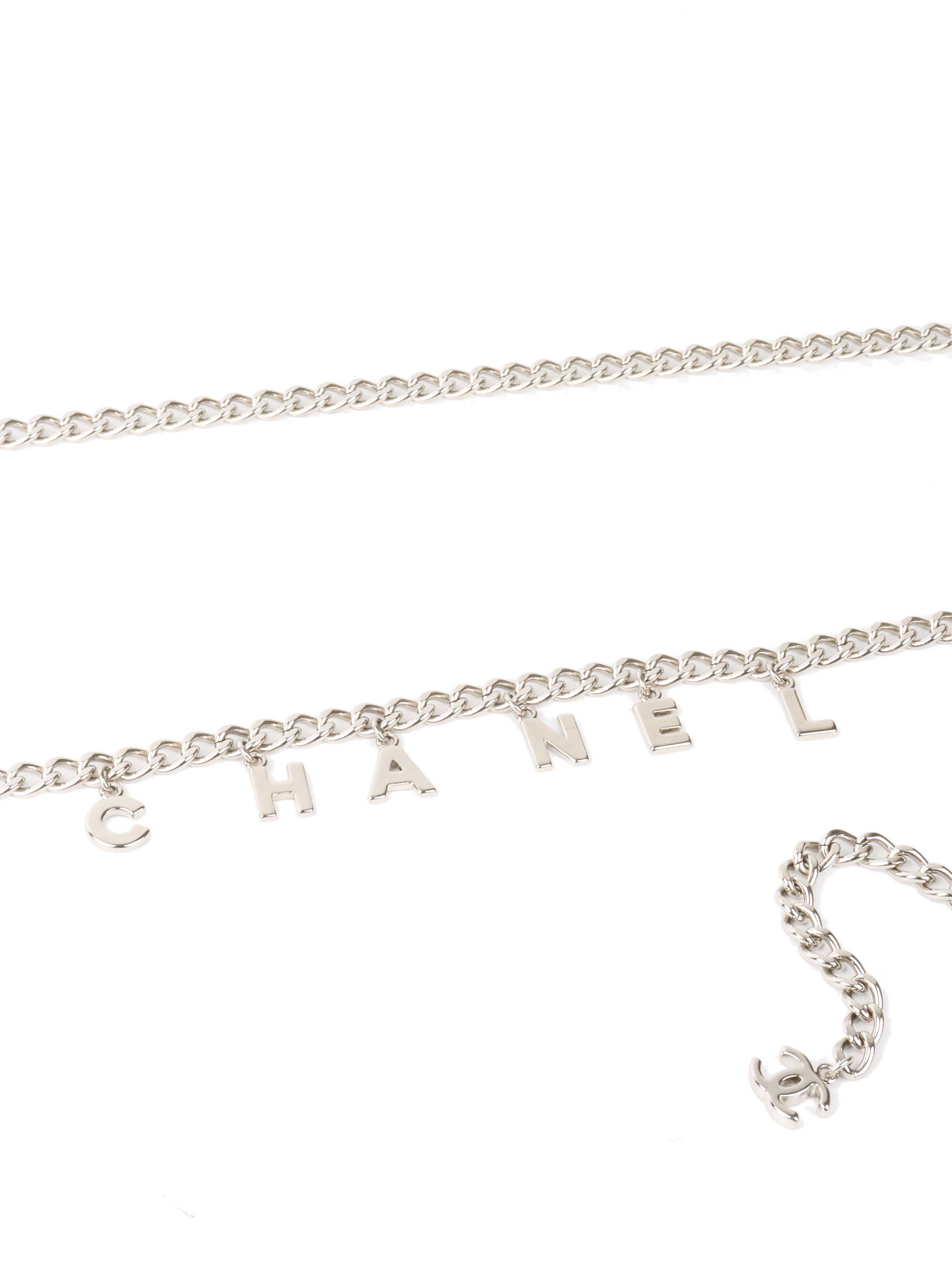 CHNL -  Silver Charm Chain Belt.