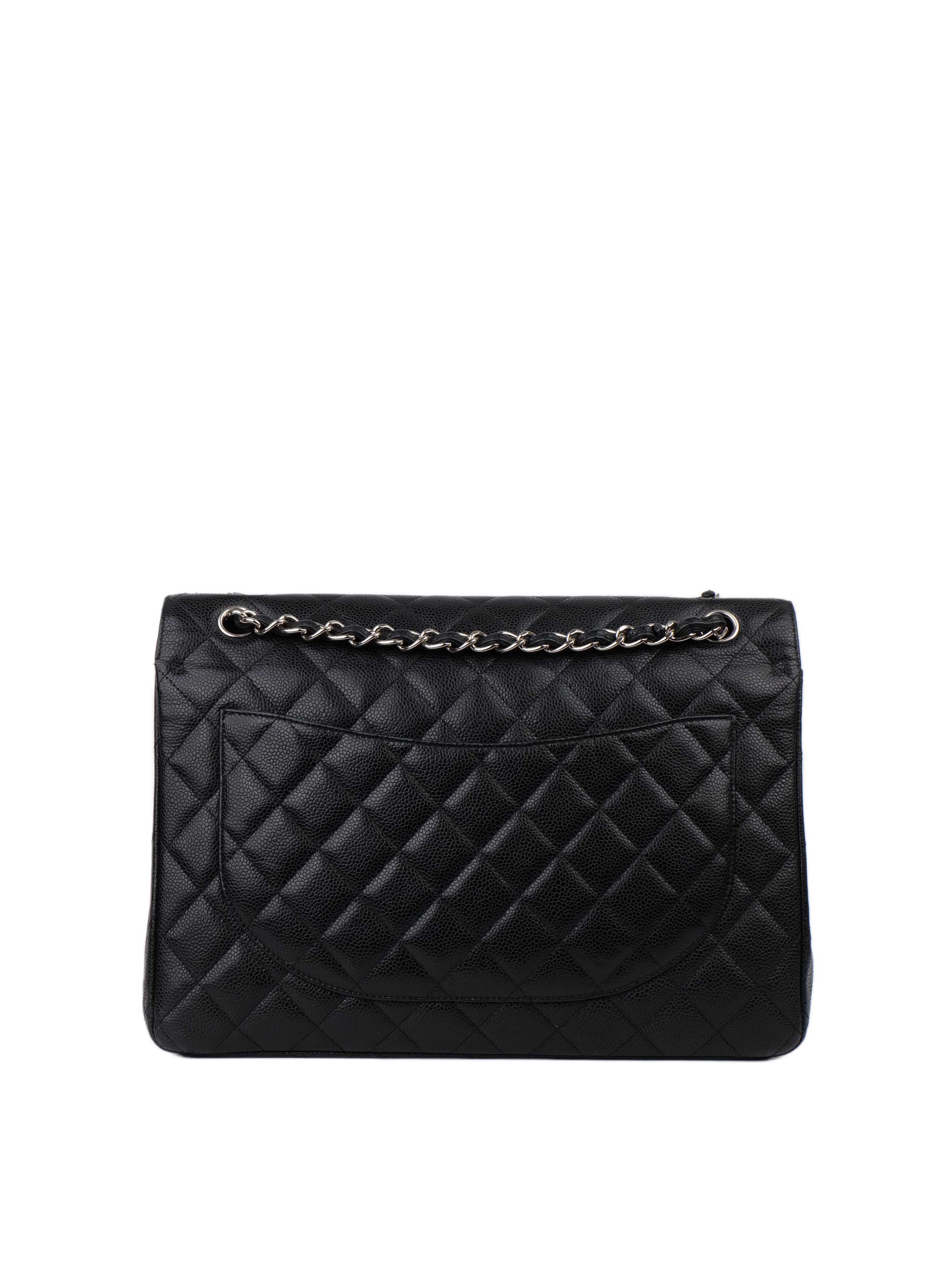 CHNL -  Maxi Double Flap Bag with SHW.