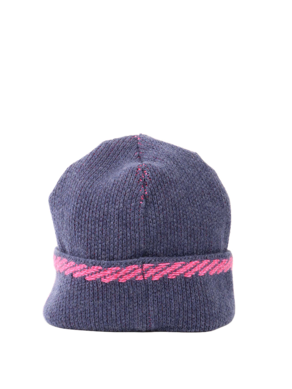 CHNL -  Navy and Fuchsia Beanie.