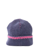 CHNL -  Navy and Fuchsia Beanie.
