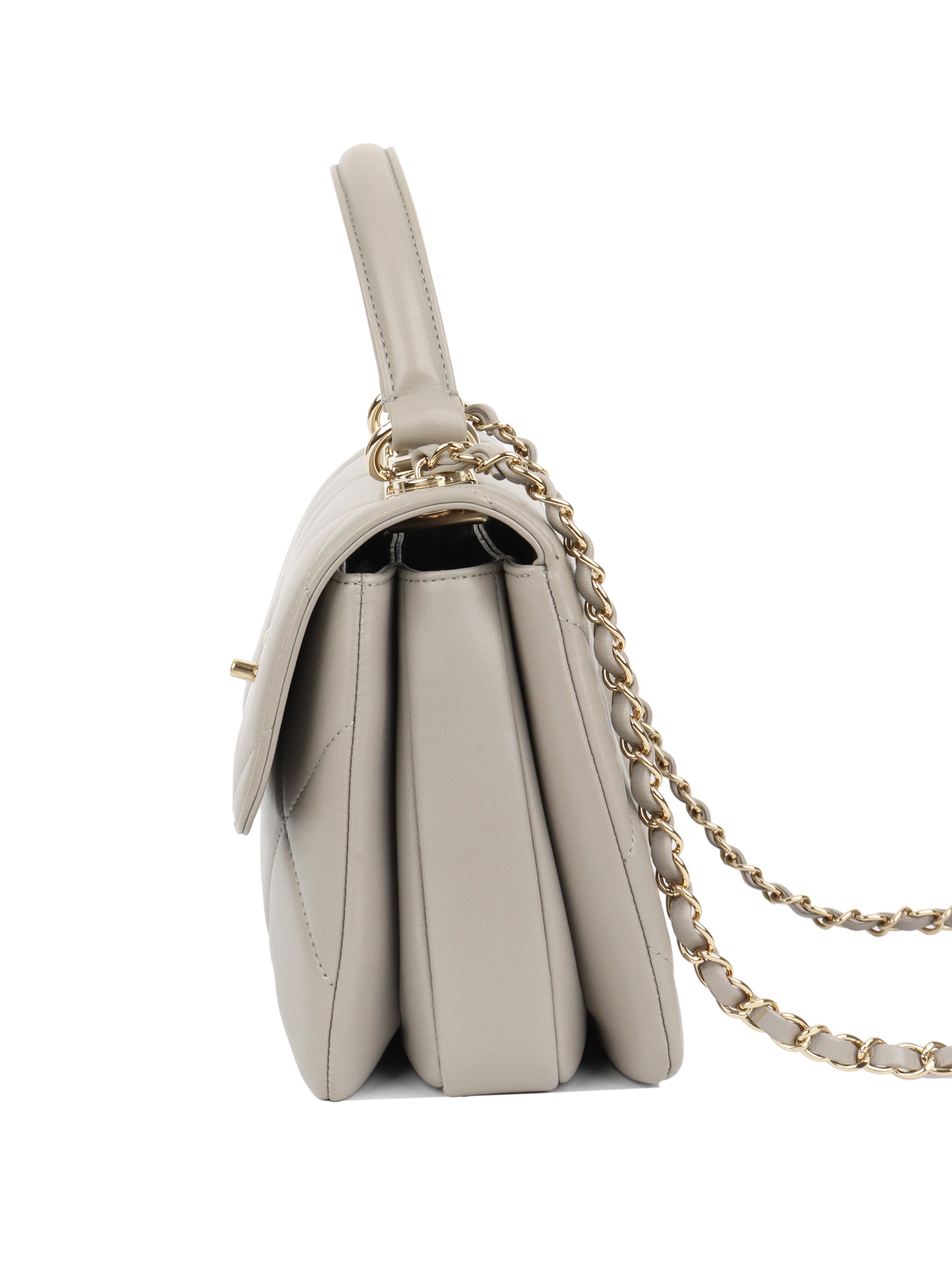 CHNL -  Pale Grey Trendy Bag.