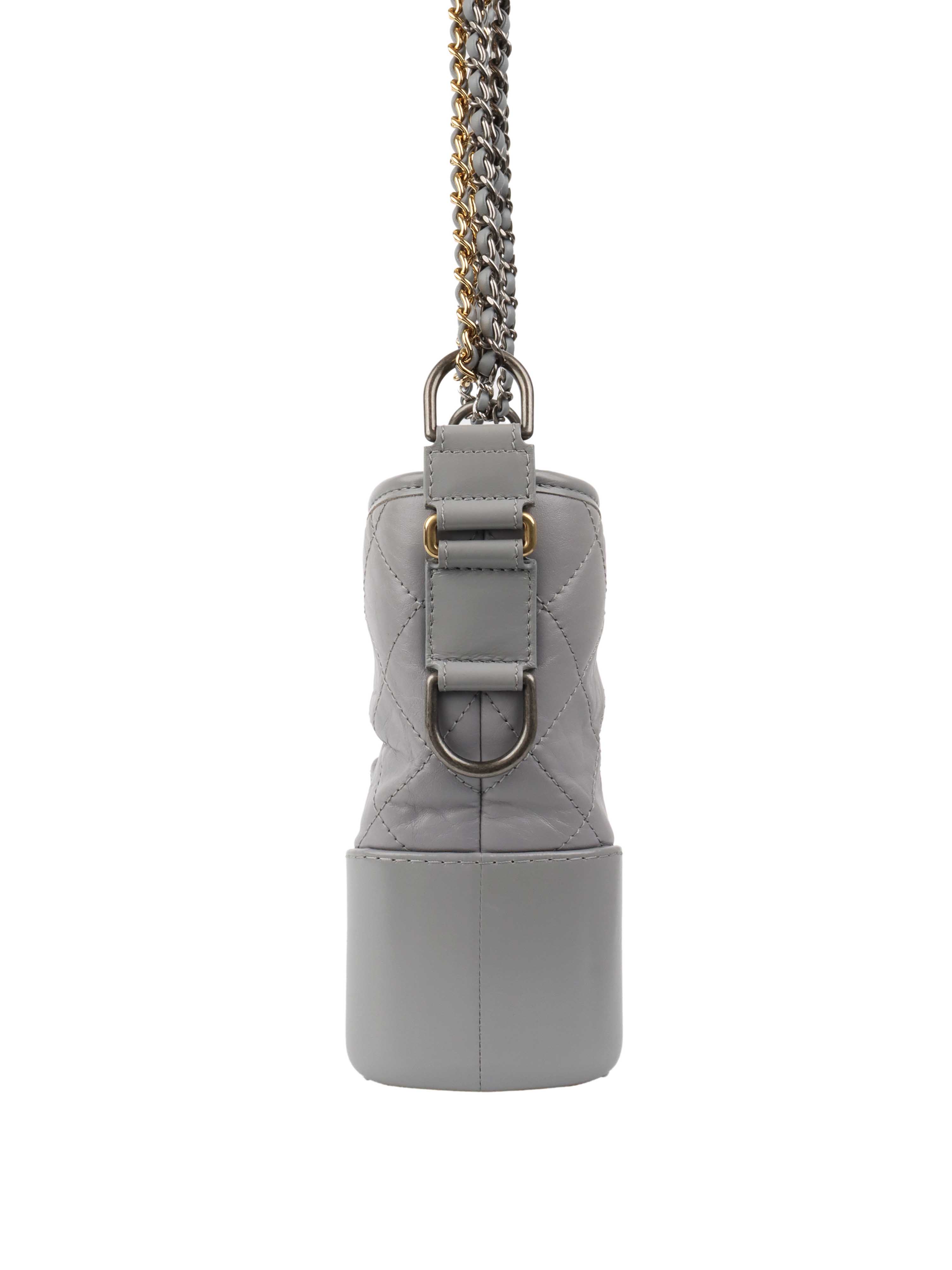 CHNL -  Medium Light Grey Gabrielle Bag.