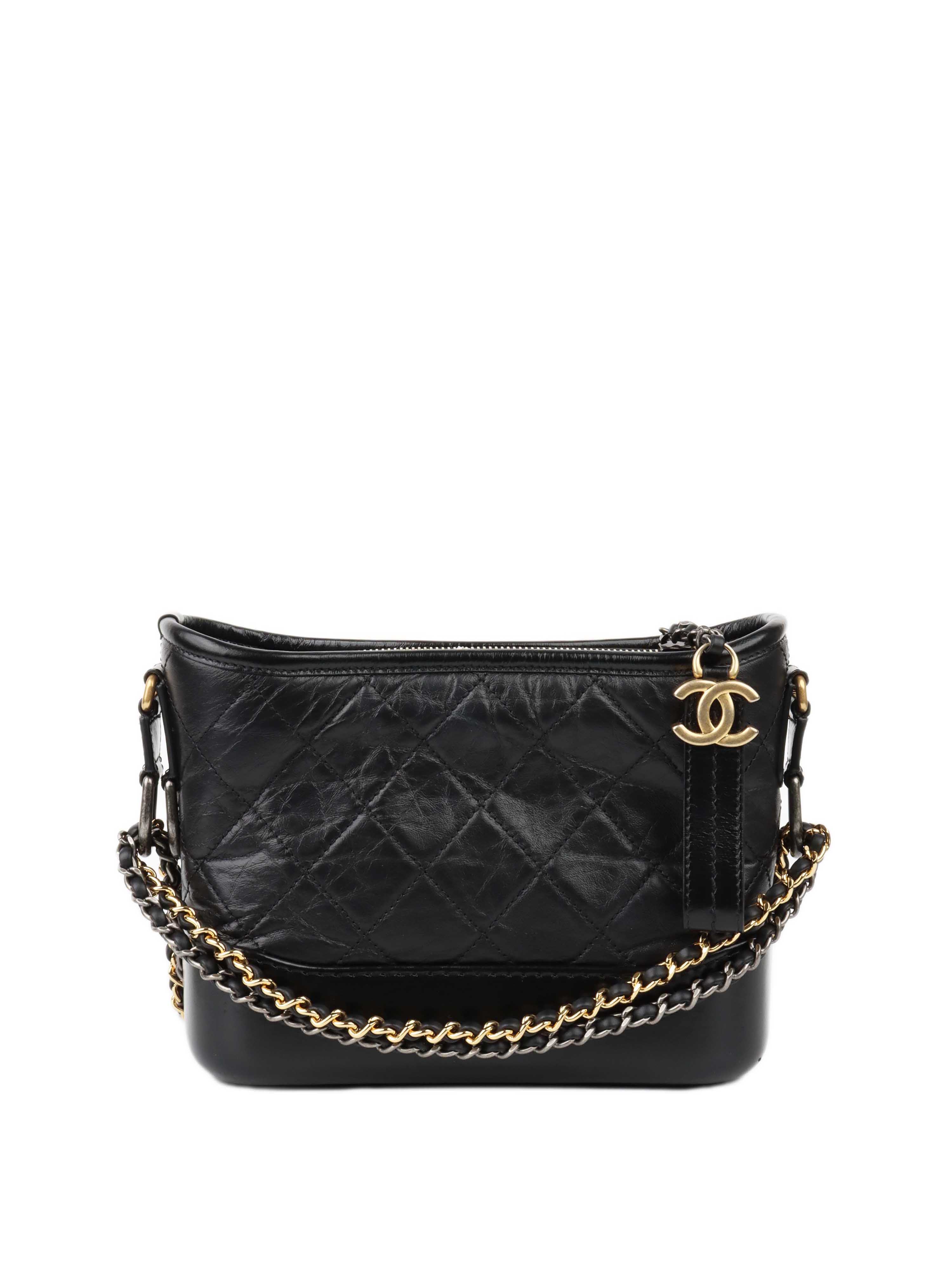 CHNL -  Small Black Gabrielle Shoulder Bag.
