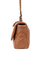 CHNL -  Small Caramel 19 Bag.