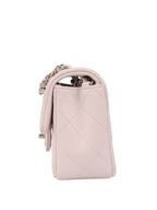 CHNL -  Light Pink Mini Rectangular Classic Flap SHW.