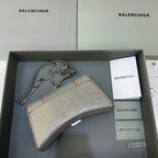 BLN-Ciaga Hourglass Wallet On Chain in Golden Gray, For Women,  Bags 9in/23LO