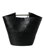 Blnciaga Elegant  Crocodile Leather Maxi Bucket Women's Bag