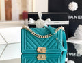 CHL - Medium Boy Handbag Blue For Women 9.8in/25LO A67086